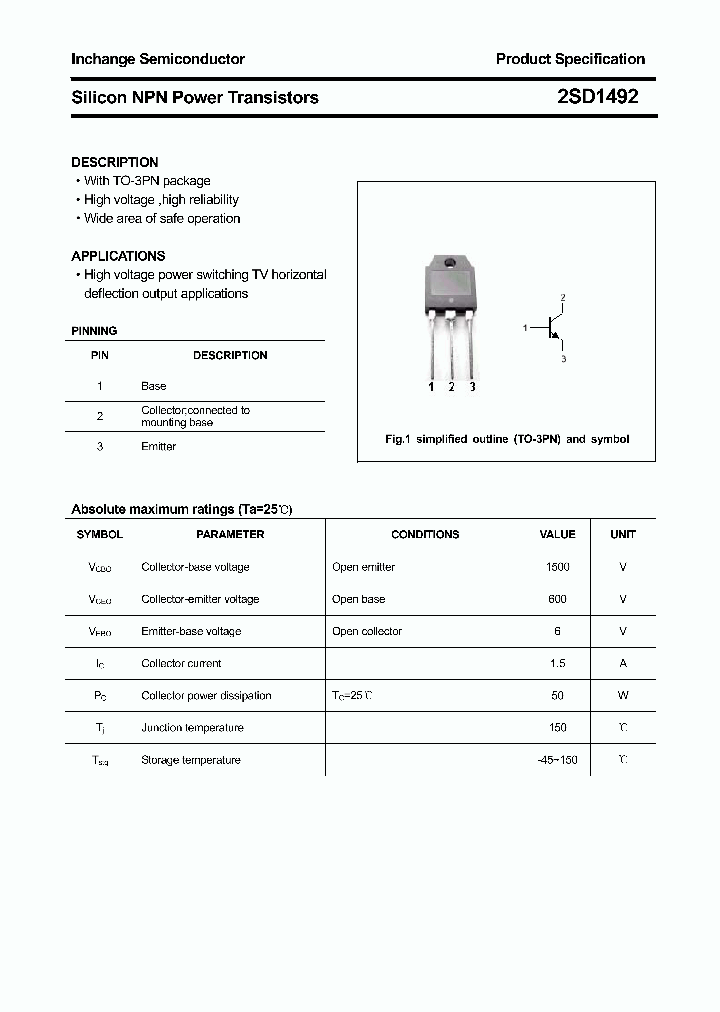 2SD1492_4378673.PDF Datasheet