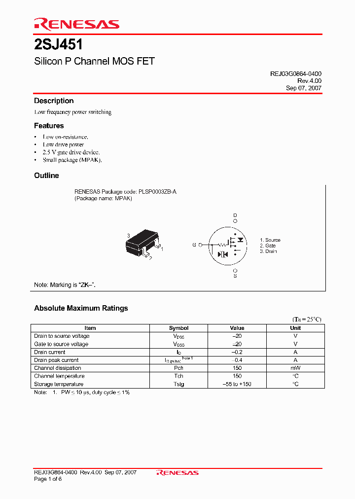 2SJ451ZK-TL-E_4258599.PDF Datasheet