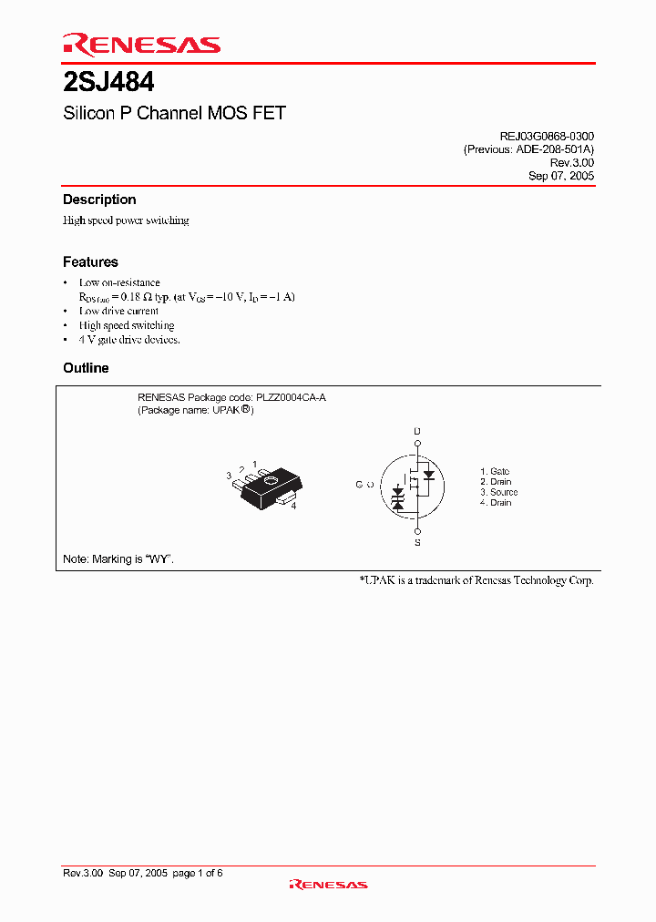 2SJ484WYTR-E_4244484.PDF Datasheet