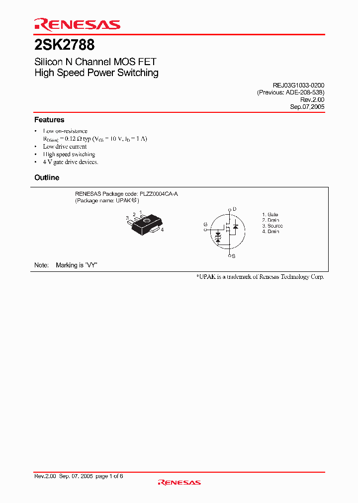 2SK2788VYTL-E_4239513.PDF Datasheet