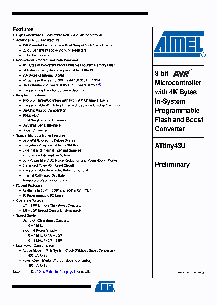 ATTINY43U_4535673.PDF Datasheet