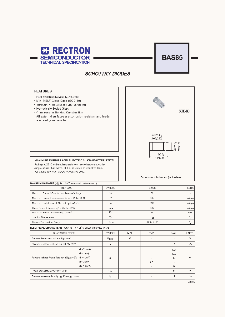 BAS85_4709249.PDF Datasheet