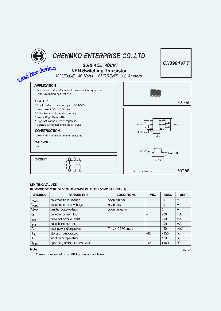 CH3904VPT_4604540.PDF Datasheet