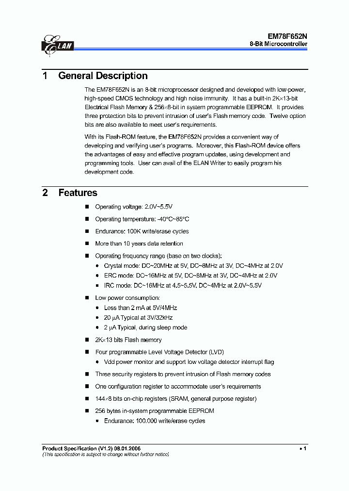 EM78F652N_4227957.PDF Datasheet