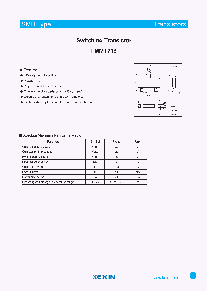 FMMT718_4311110.PDF Datasheet