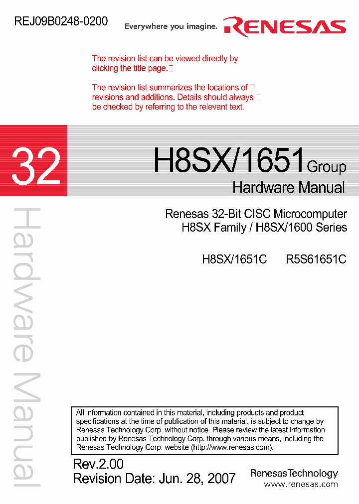 H8SX1651_4741945.PDF Datasheet