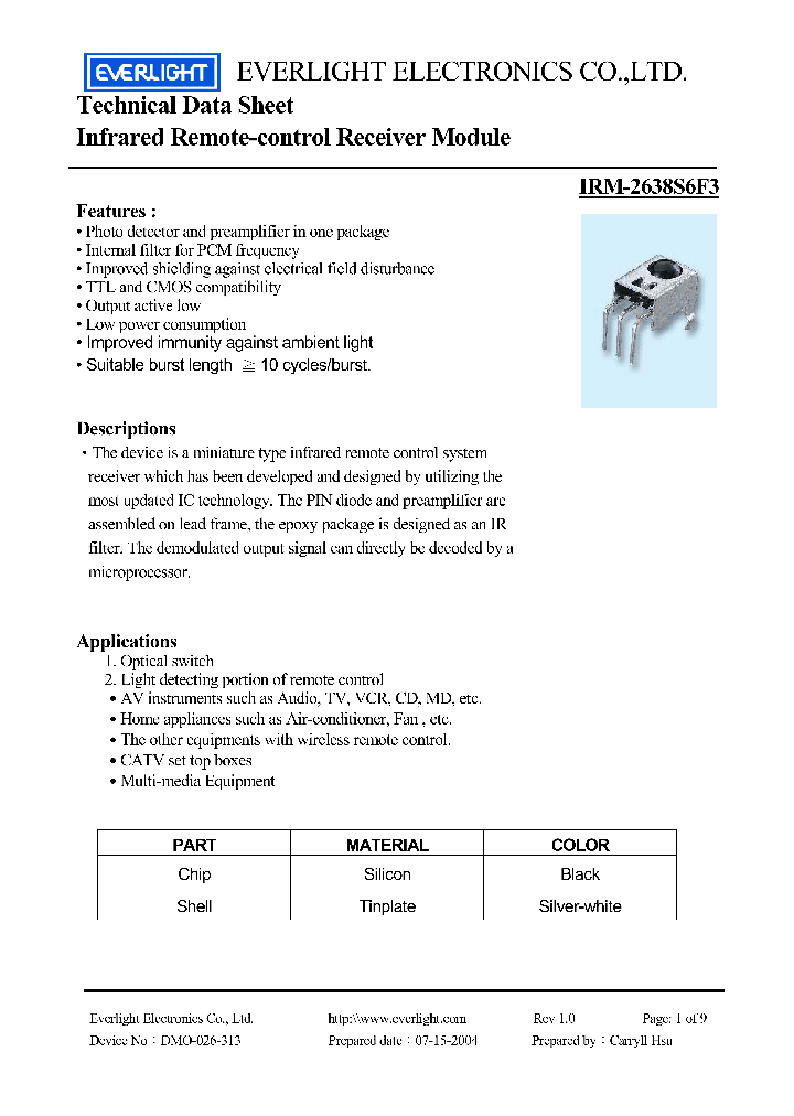 IRM-2638S6F3_4207315.PDF Datasheet