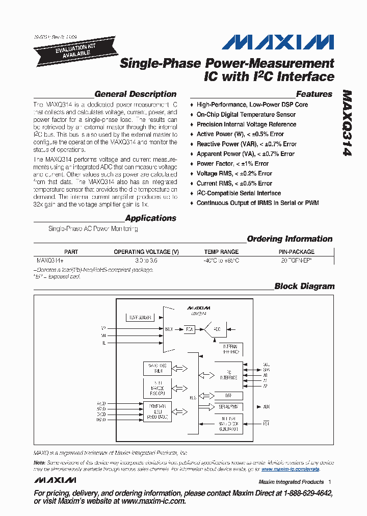 MAXQ314_4518735.PDF Datasheet