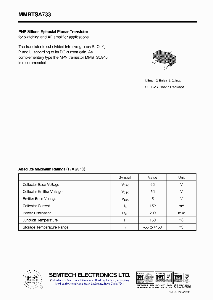 MMBTSA733_4427731.PDF Datasheet