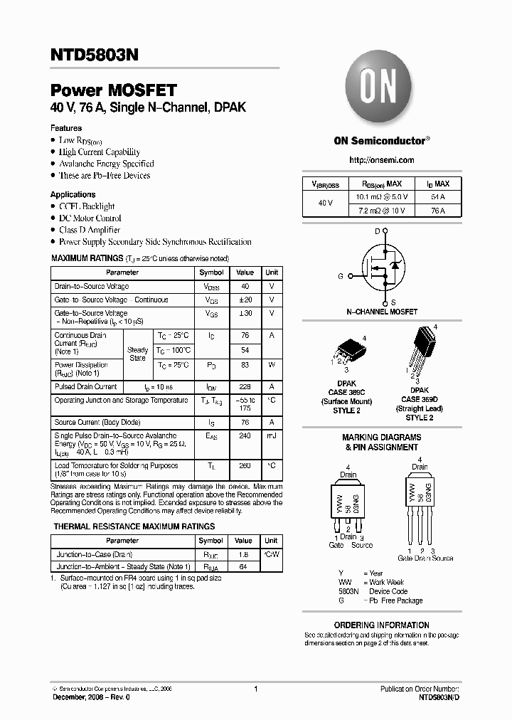 NTD5803N_4689645.PDF Datasheet