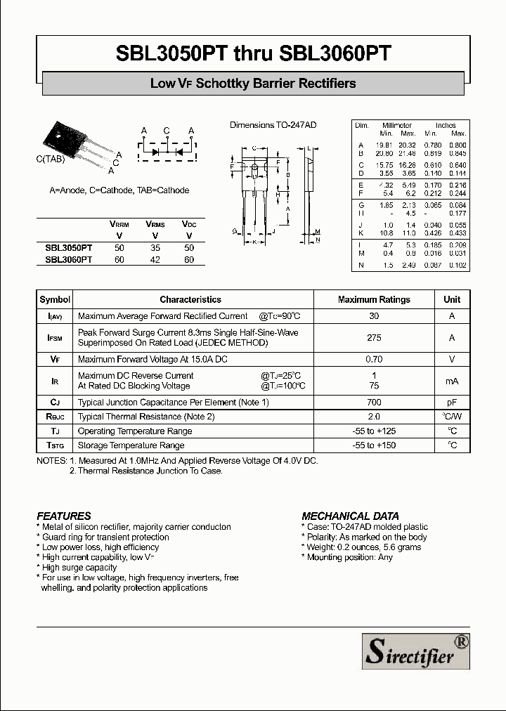 SBL3060PT_4326810.PDF Datasheet