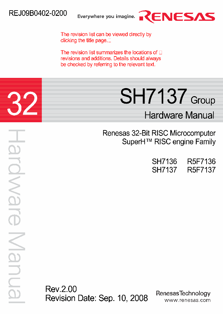 SH7136_4280804.PDF Datasheet