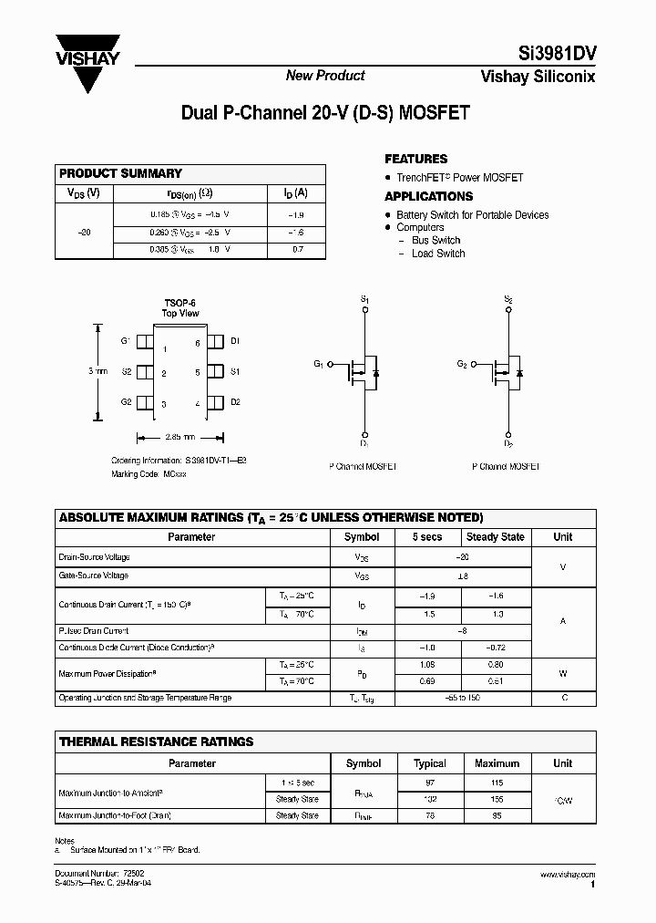 SI3981DV_4257903.PDF Datasheet