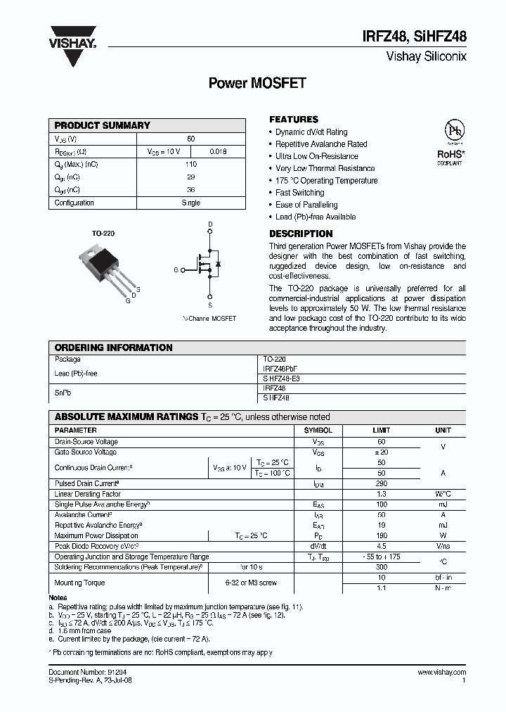 SIHFZ48_4431014.PDF Datasheet