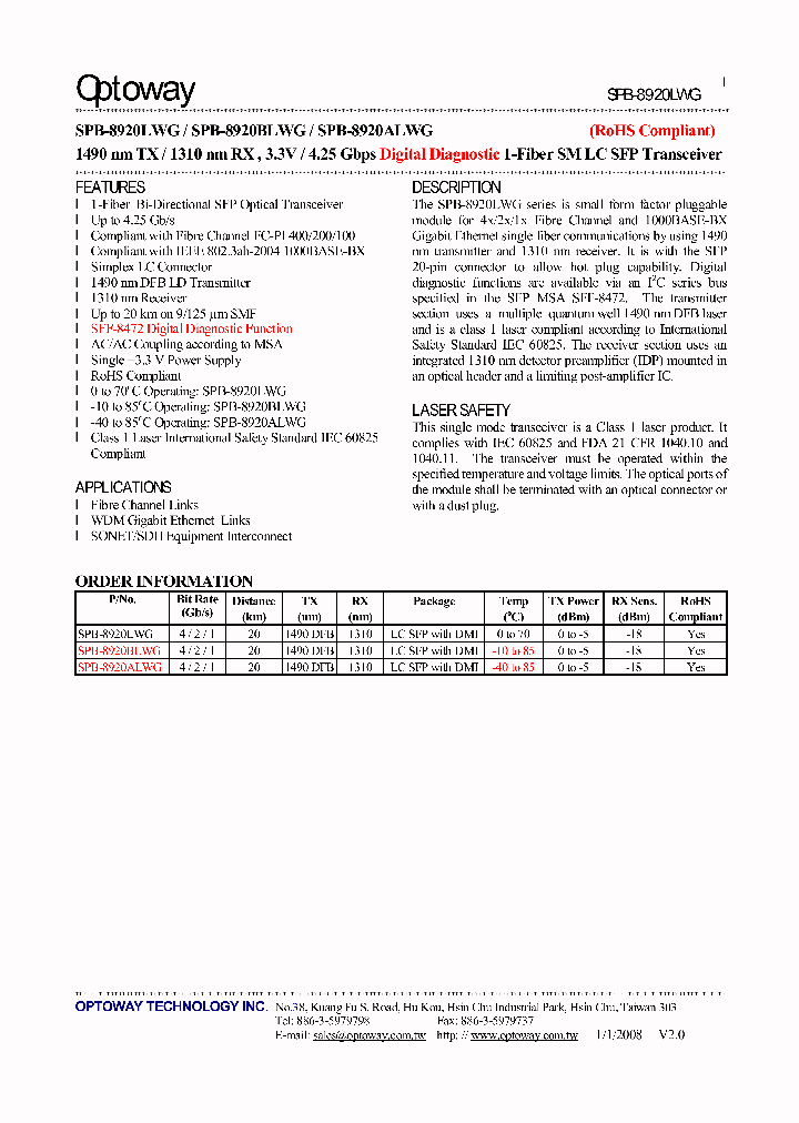 SPB-8920LWG08_4785668.PDF Datasheet