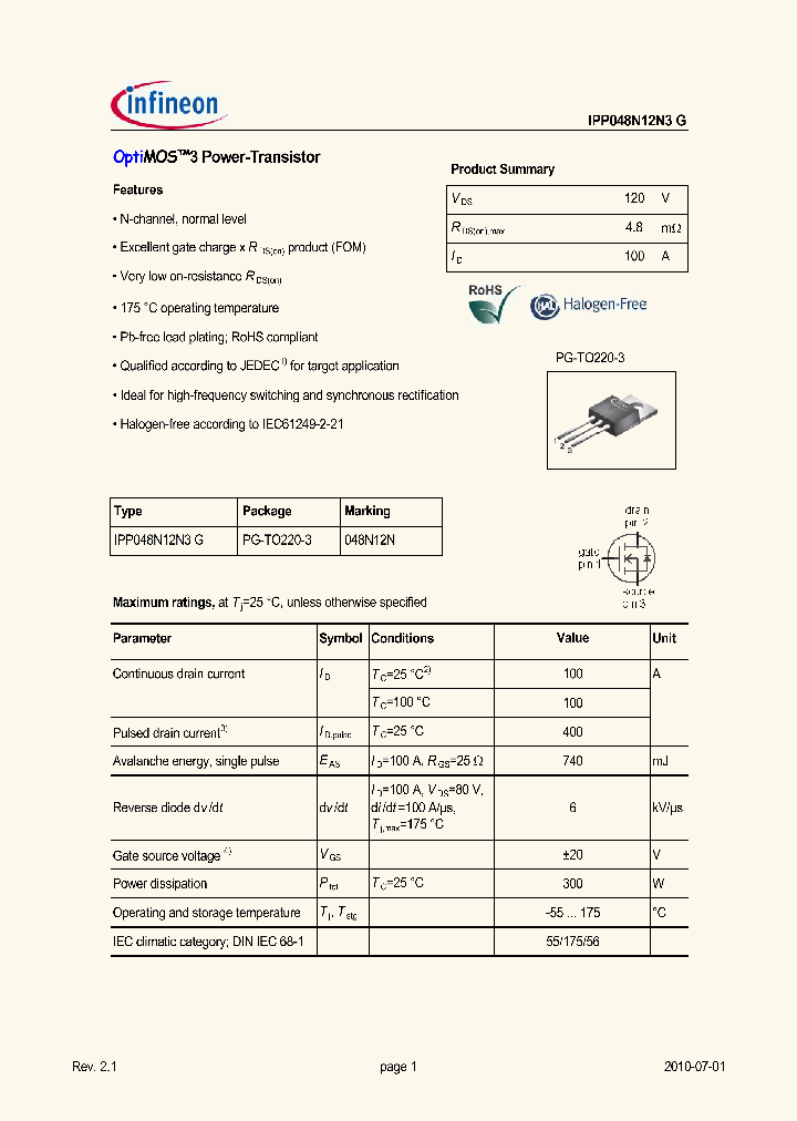 IPP048N12N3G_4939051.PDF Datasheet