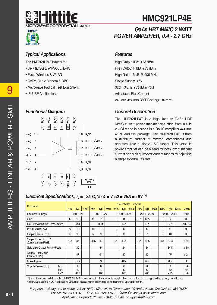 HMC921LP4E_4945957.PDF Datasheet