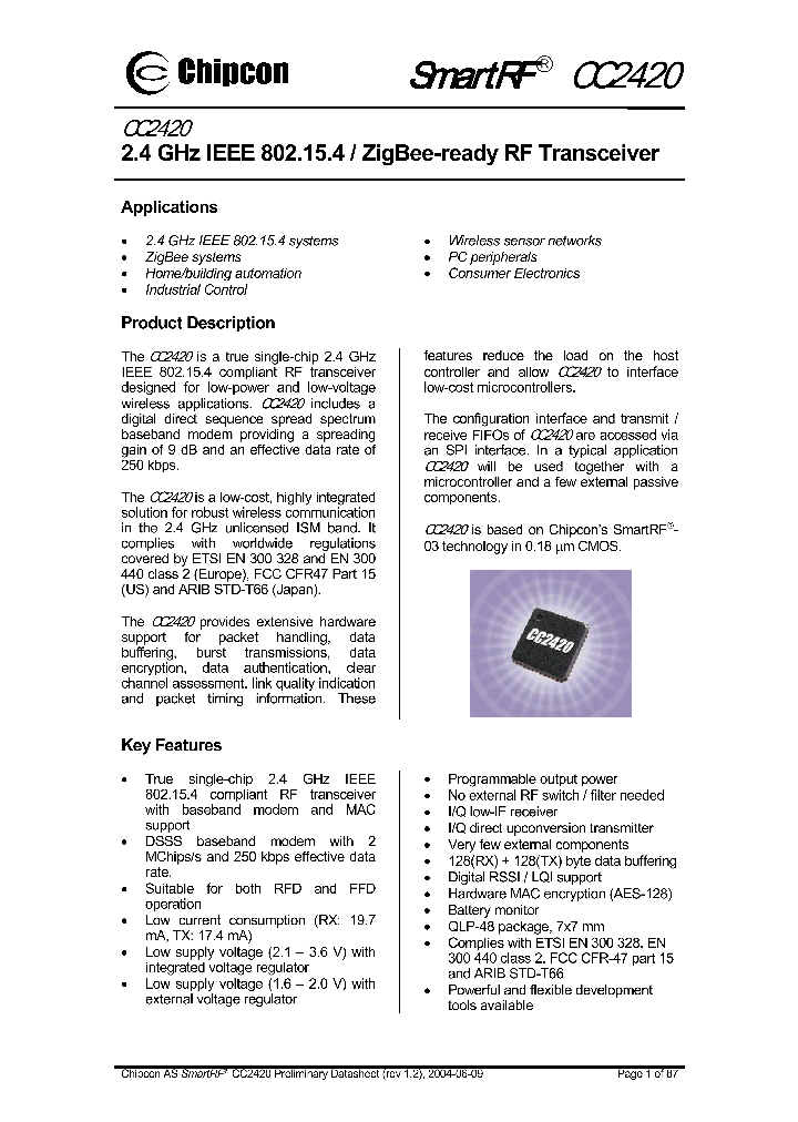 CC2420_4957601.PDF Datasheet