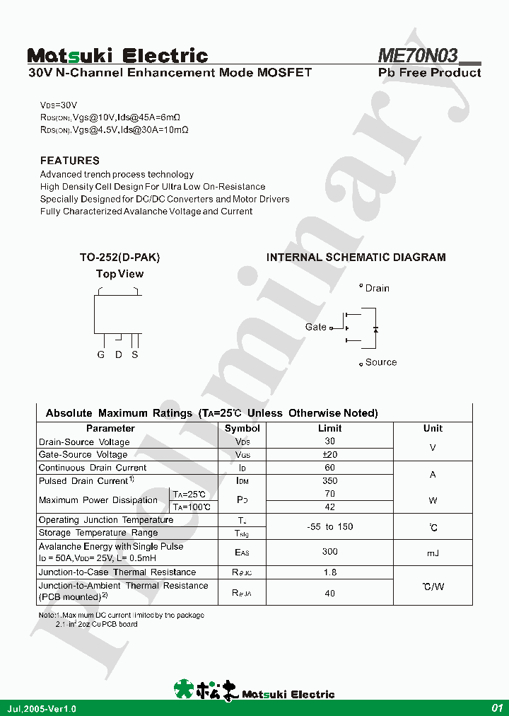 ME70N03_4979249.PDF Datasheet