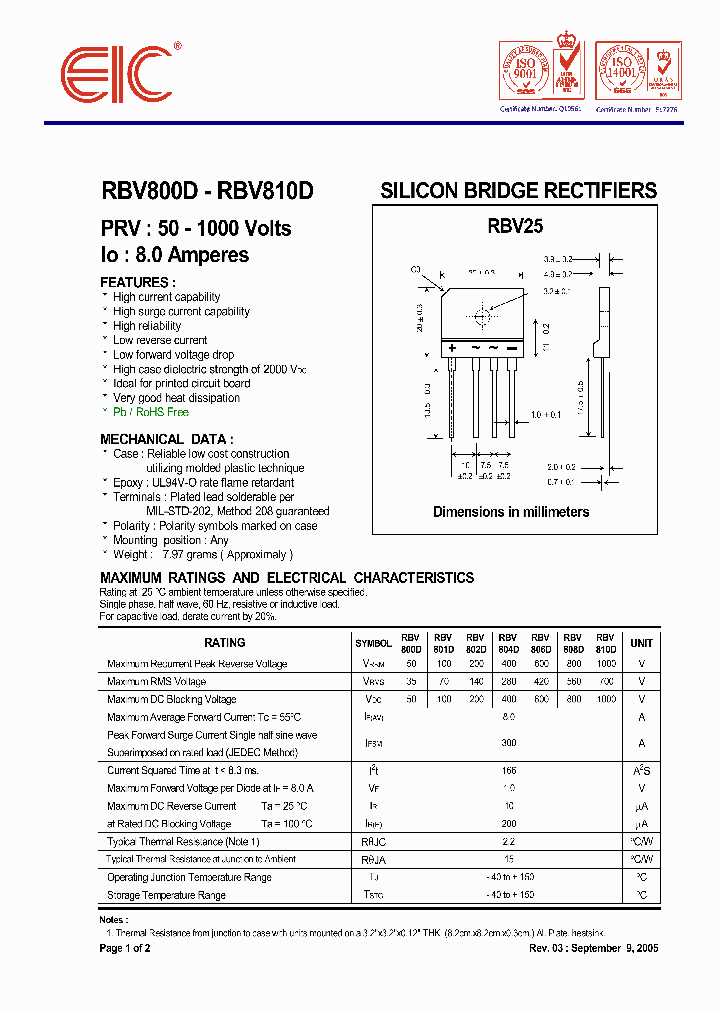 RBV800D05_5032359.PDF Datasheet