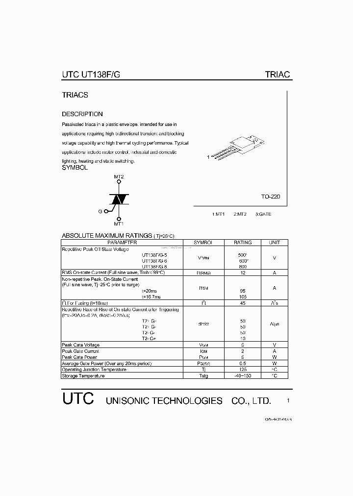 UT138F_37869.PDF Datasheet