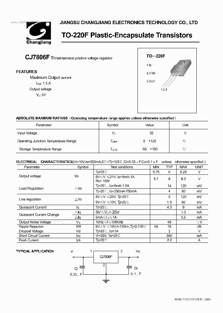 CJ7806F_138215.PDF Datasheet