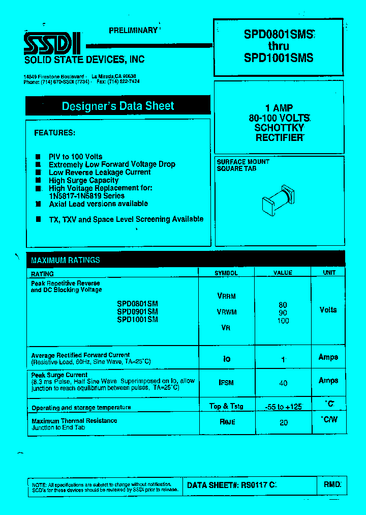 SPD0801SMS_157498.PDF Datasheet