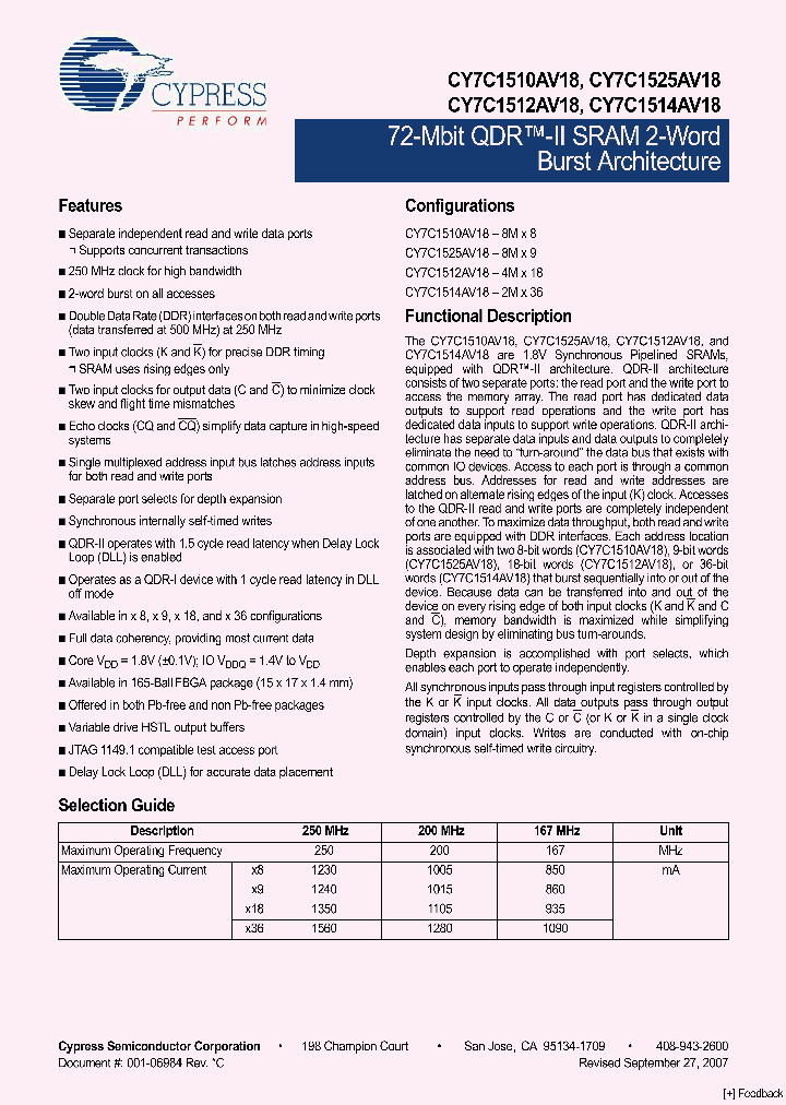 CY7C1514AV18_205970.PDF Datasheet