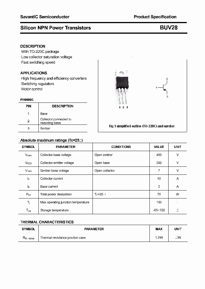 BUV28_634066.PDF Datasheet