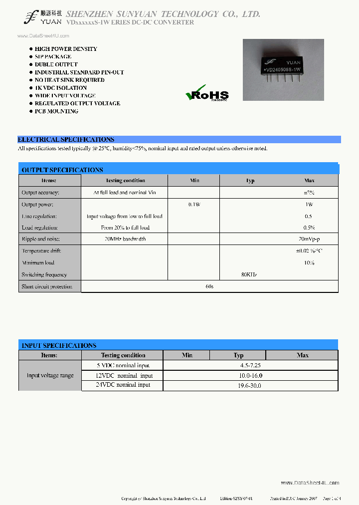 VD12XXXS-1W_289413.PDF Datasheet