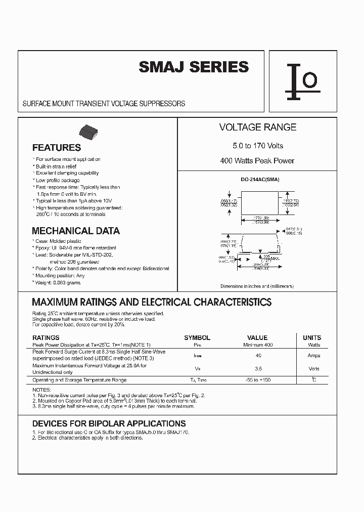 SMAJ100_410551.PDF Datasheet