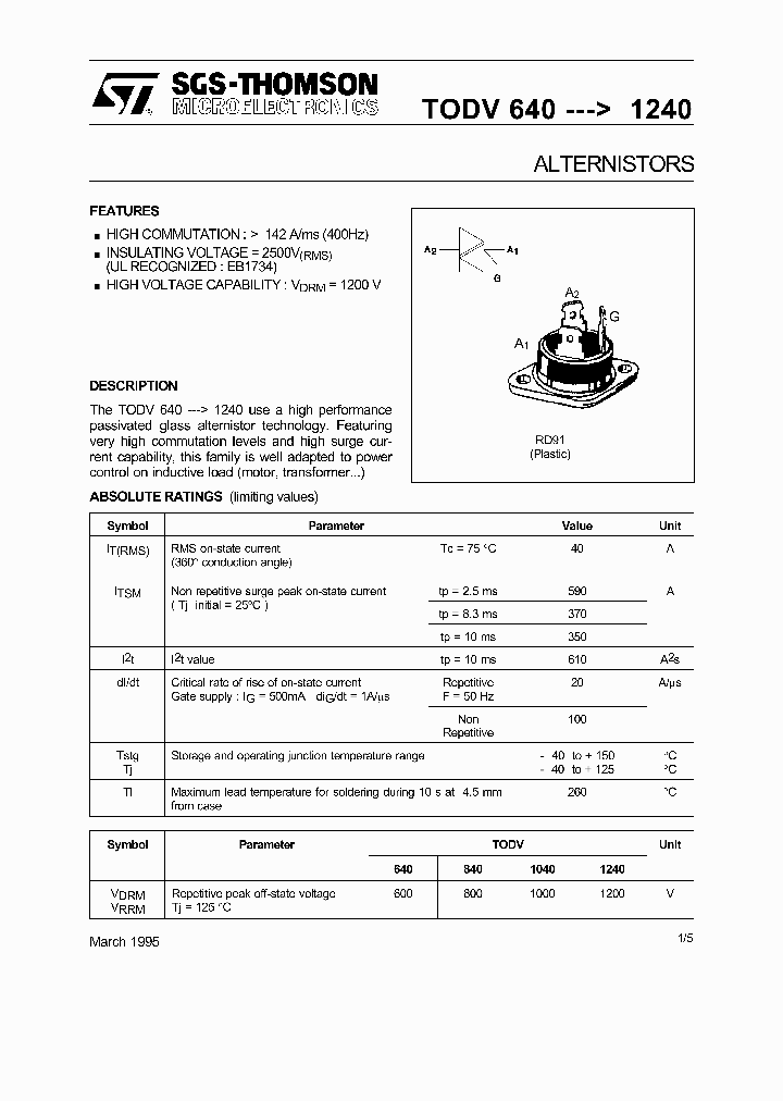 TODV1040_929805.PDF Datasheet