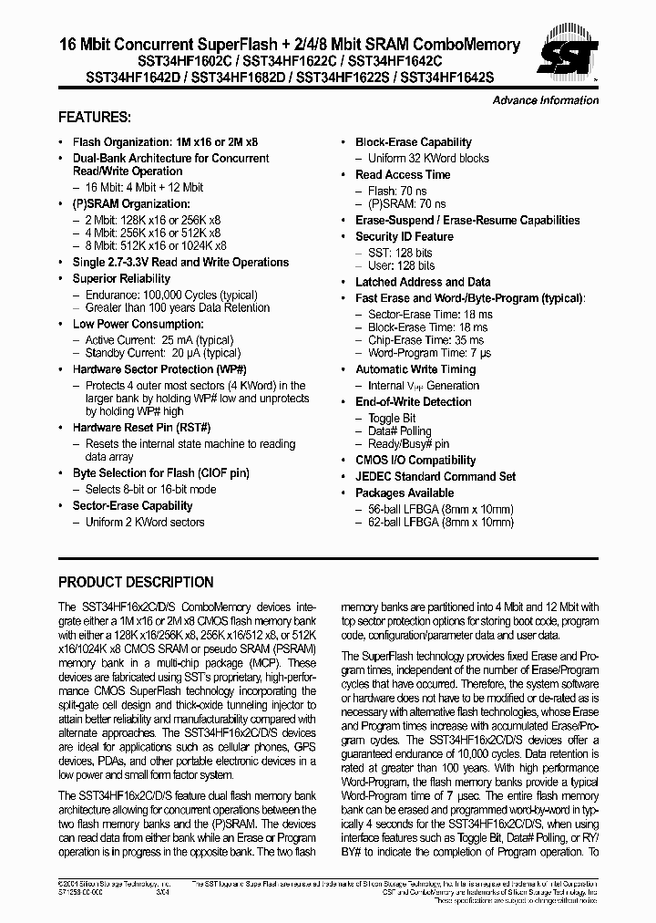 SST34HF1682C-70-4E-B1PE_663728.PDF Datasheet