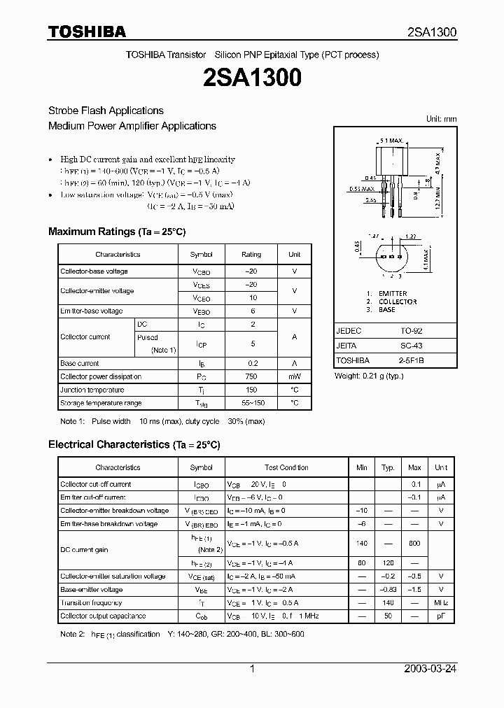 2SA1300_980986.PDF Datasheet