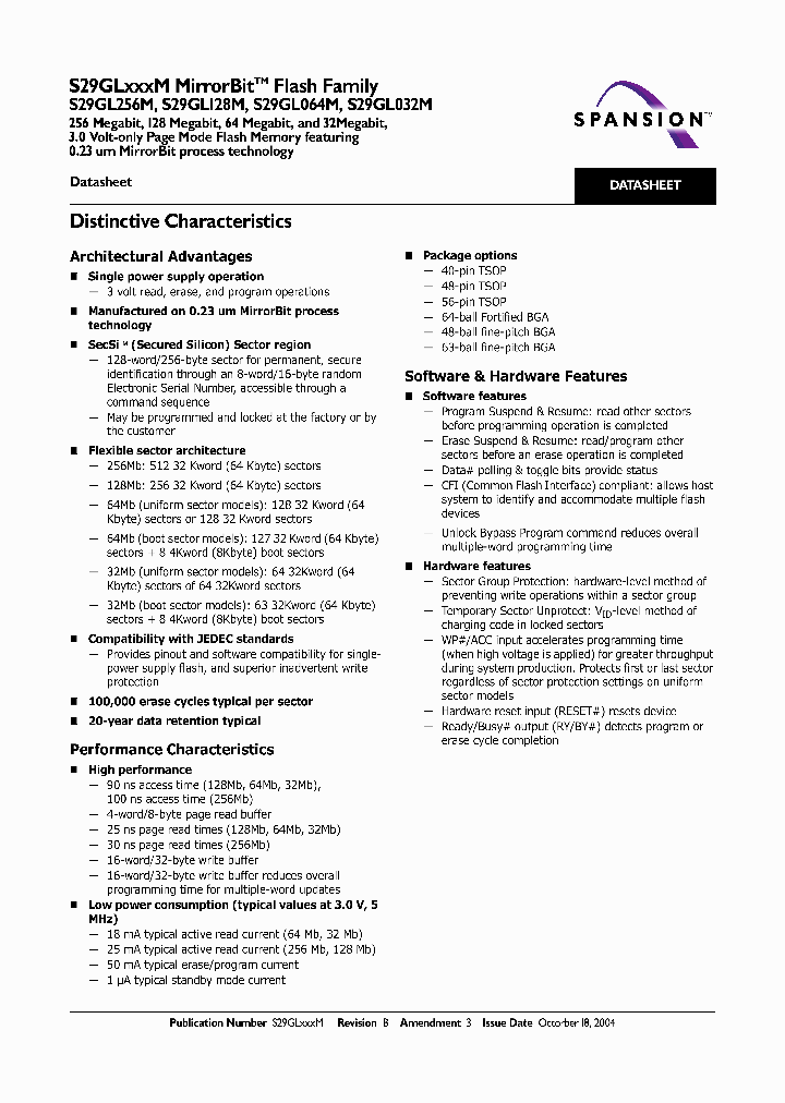 S29GL032M10BACR00_913992.PDF Datasheet