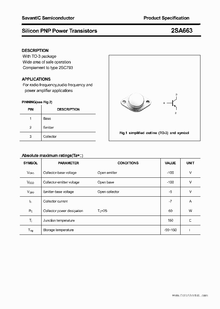 2SA663_916108.PDF Datasheet