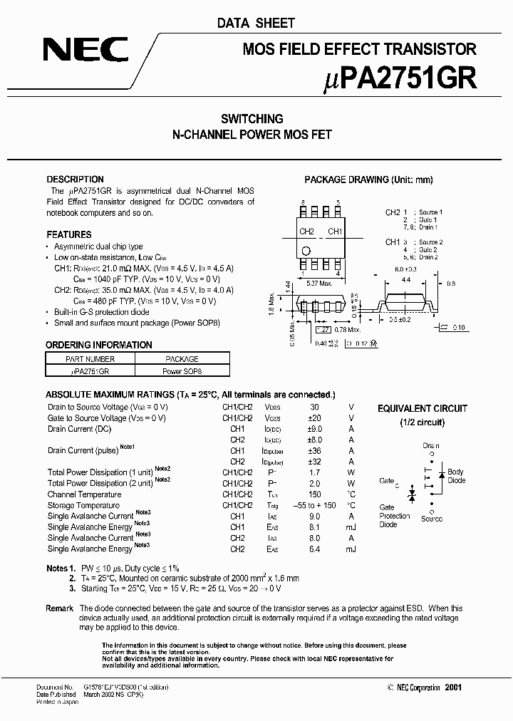 UPA2751GR-E1_1302798.PDF Datasheet