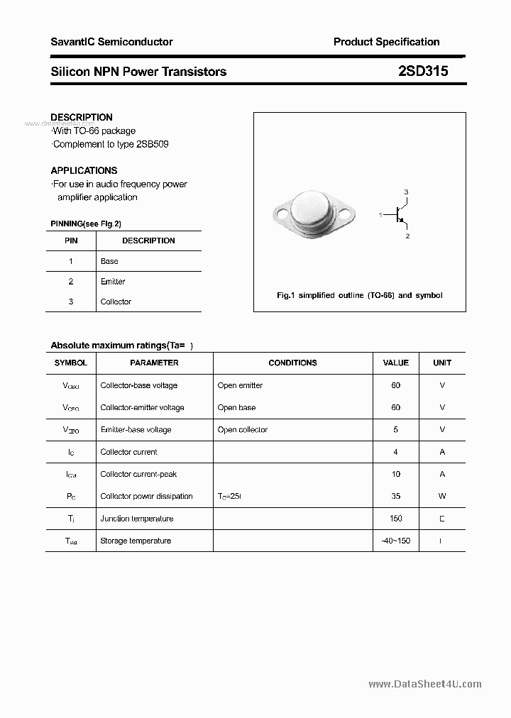 2SD315_937542.PDF Datasheet