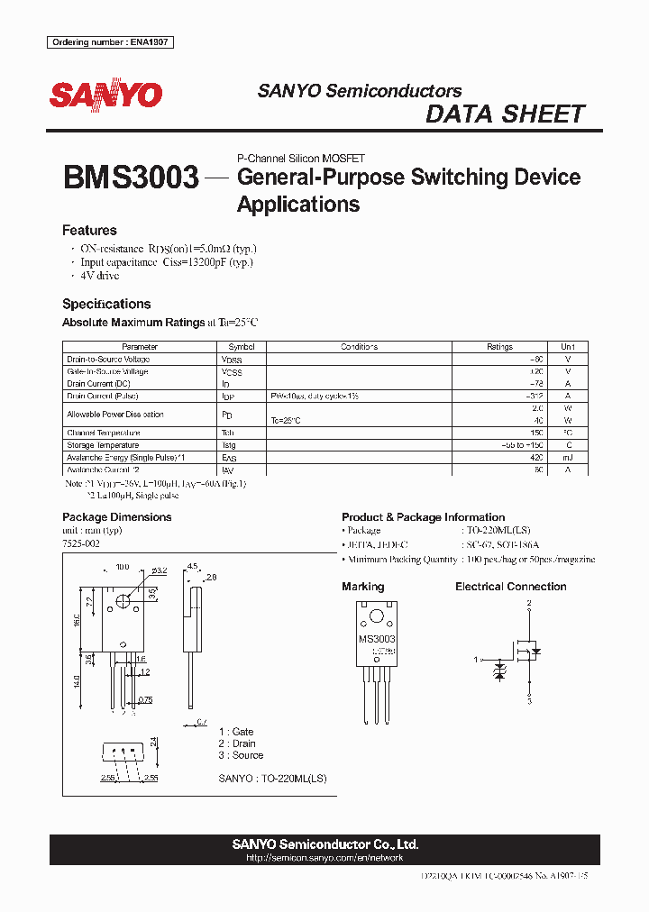 BMS3003_1385863.PDF Datasheet