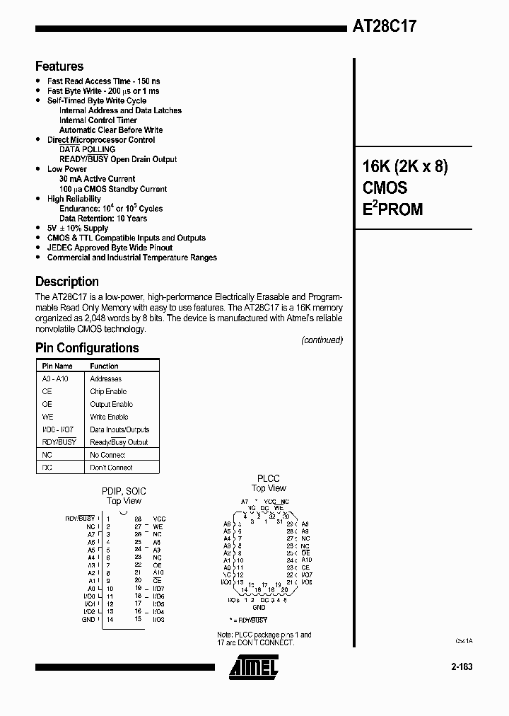 AT28C17-15SI_1002641.PDF Datasheet