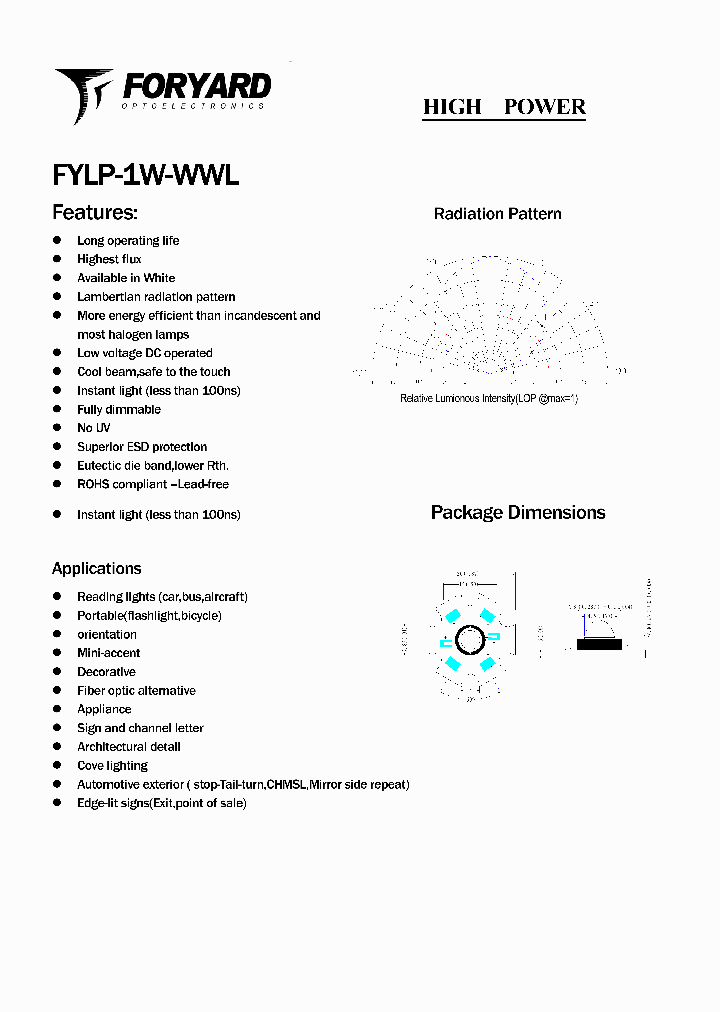 FYLP-1W-WWL_1779945.PDF Datasheet