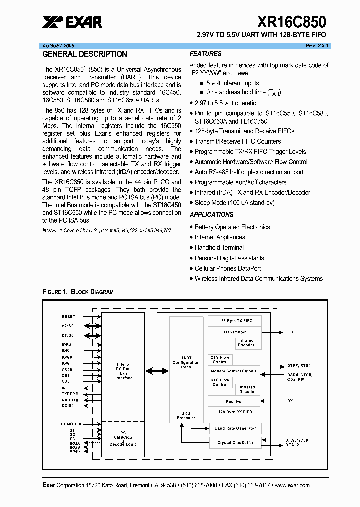 XR16C850CM-0A-EVB_1618630.PDF Datasheet