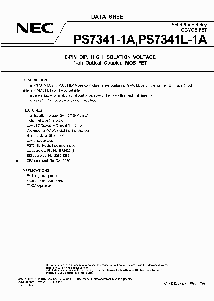 PS7341-1A_1961097.PDF Datasheet