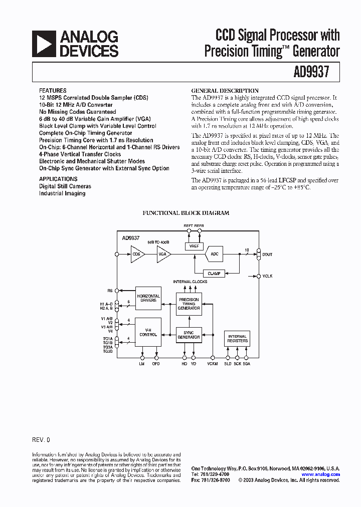 AD9937KCP_2074445.PDF Datasheet