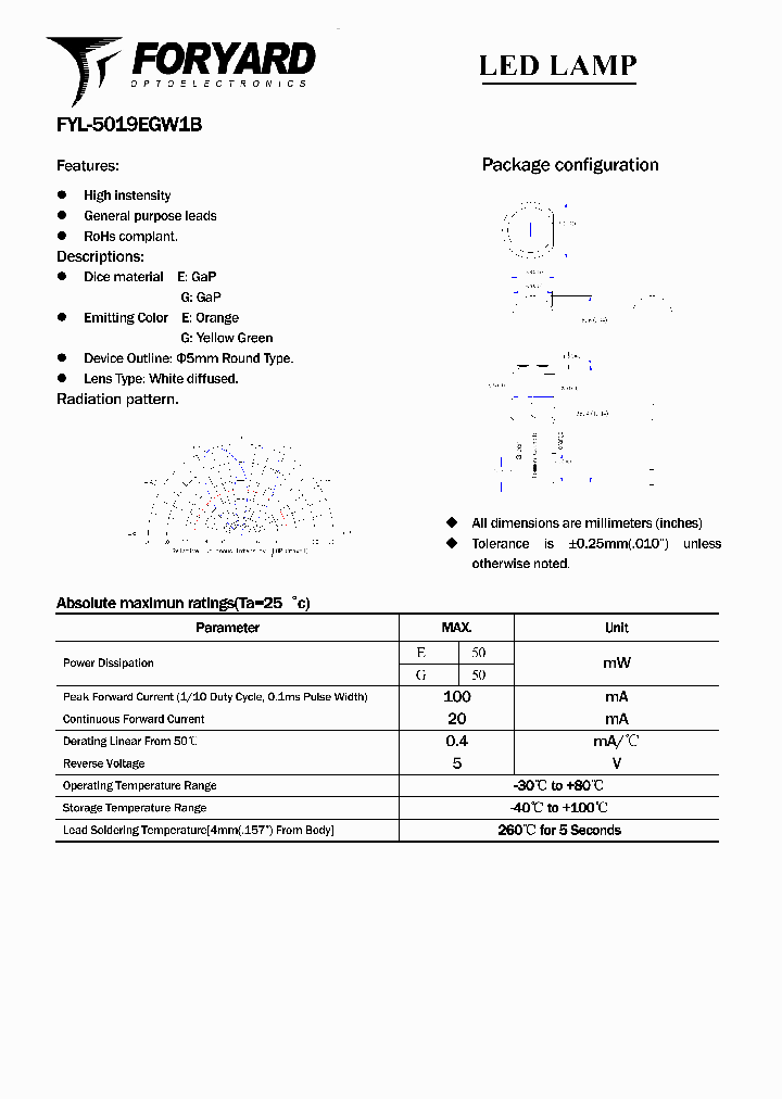 FYL-5019EGW1B_2083791.PDF Datasheet