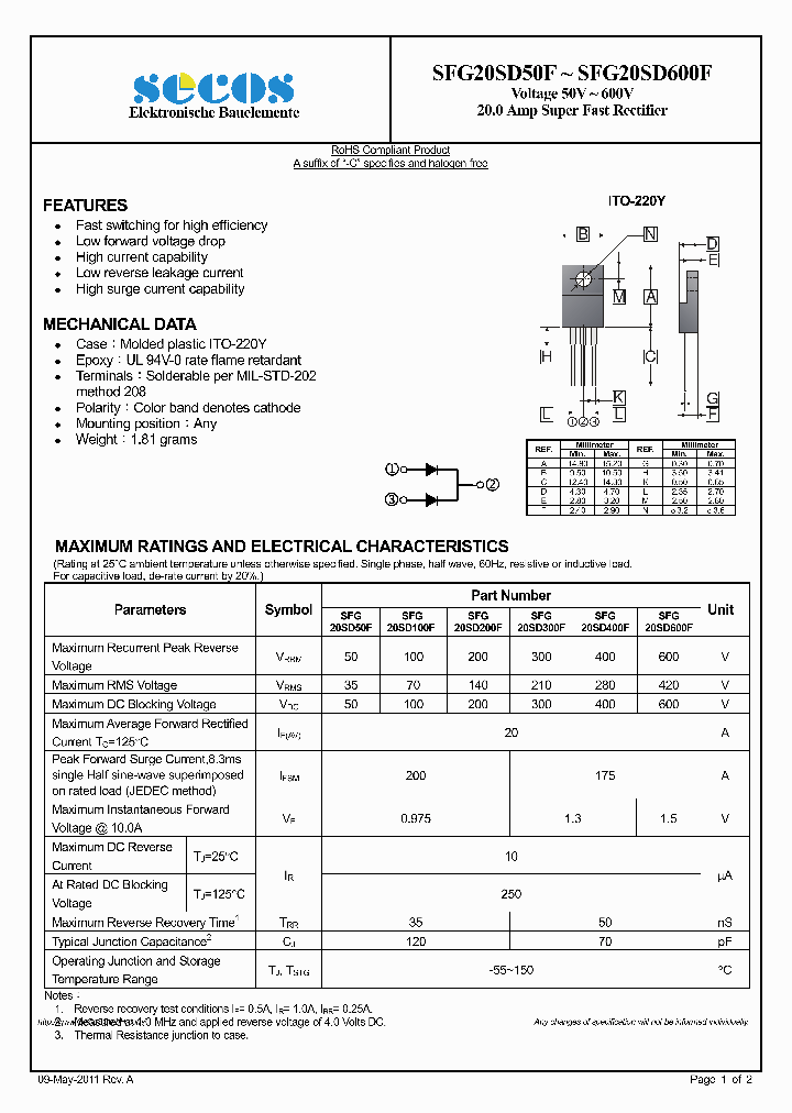 SFG20SD50F_2092208.PDF Datasheet