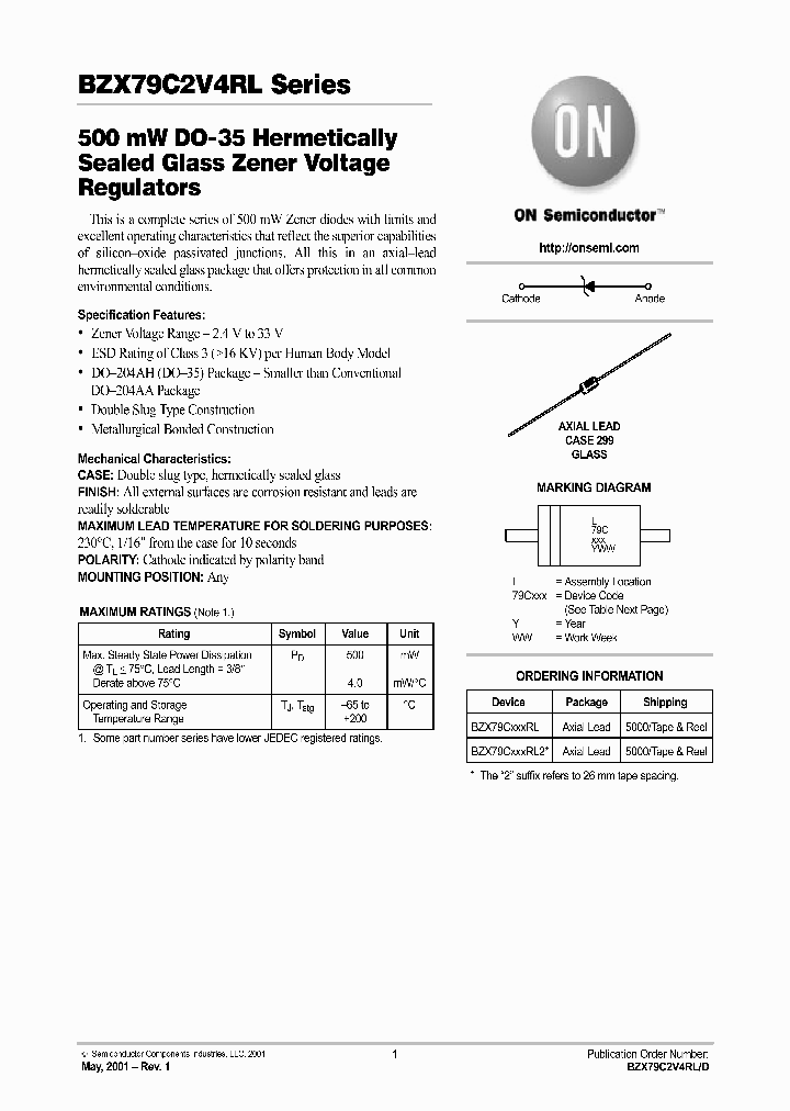 BZX79C2V4RLD_2646399.PDF Datasheet