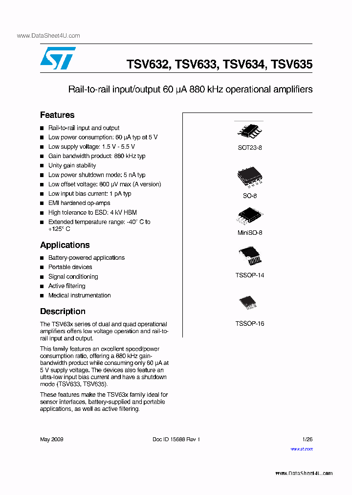 TSV632_2754316.PDF Datasheet