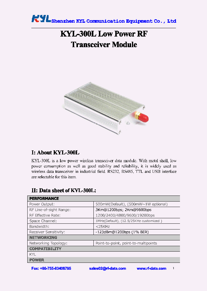 KYL-300L_2771869.PDF Datasheet