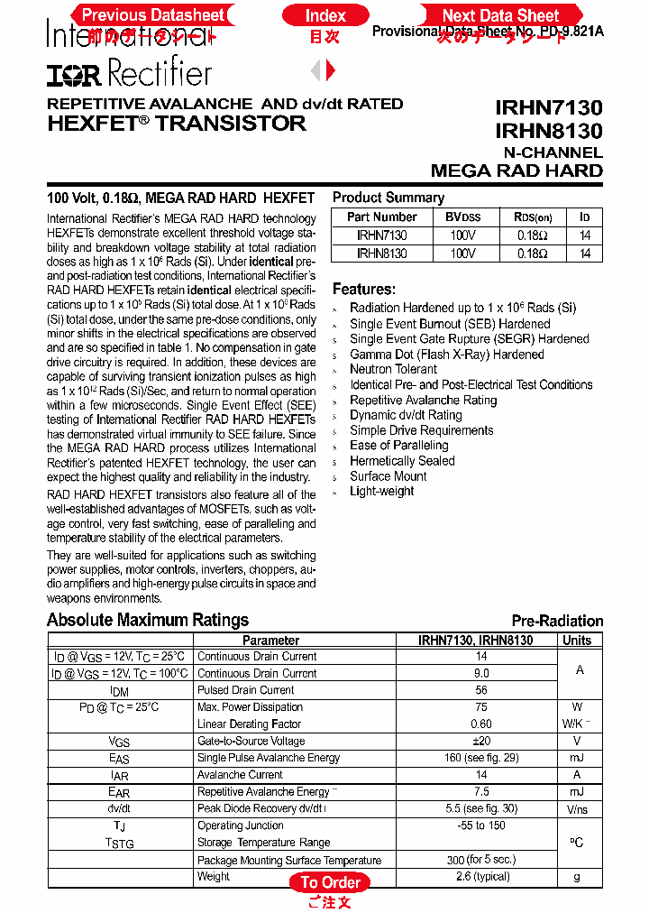 IRHN7130_3003180.PDF Datasheet